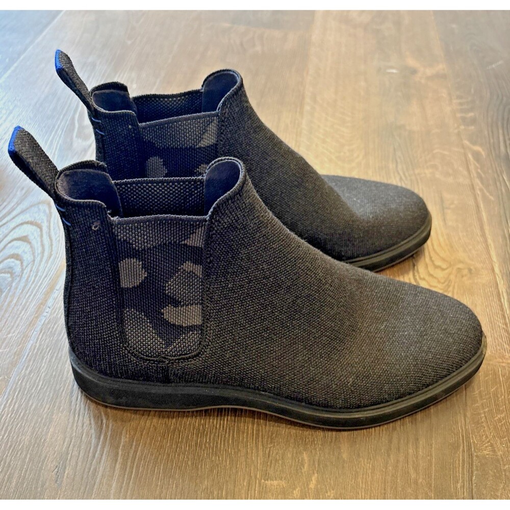 Rothy's The Merino Chelsea Boot in Dark Gray Camo Men’s Size 11